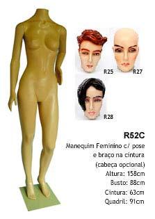 Manequim feminino corpo inteiro R52C Manequim feminino corpo inteiro R52C