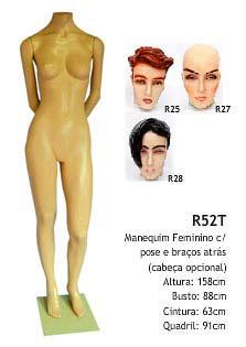 Manequim feminino corpo inteiro R52T Manequim feminino corpo inteiro R52T