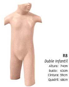 Manequim infantil busto R8 Manequim infantil busto R8