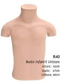 Manequim infantil busto R40 Manequim infantil busto R40