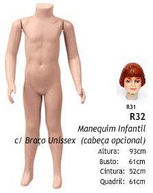 Manequim infantil Corpo Inteiro R3230 Manequim infantil Corpo Inteiro R3230